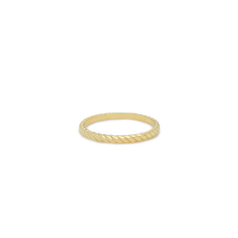 14k Dainty Gold Band Ring