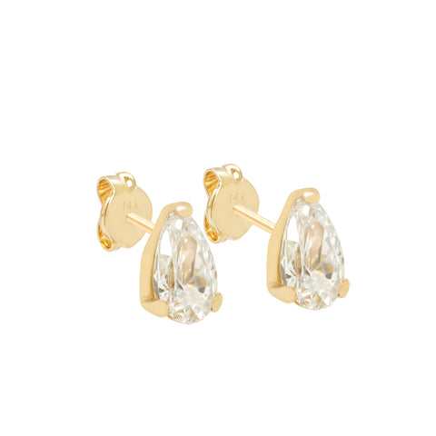 Elegant Pear Studs