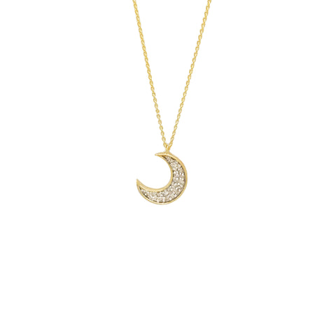 14k Moonlight Diamond Necklace