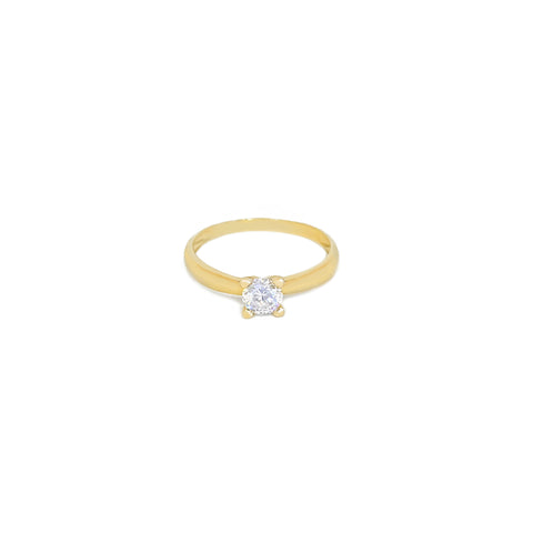 14k Minimalist Gem Ring