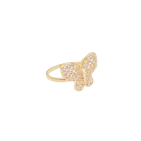14k Bright Butterfly Ring