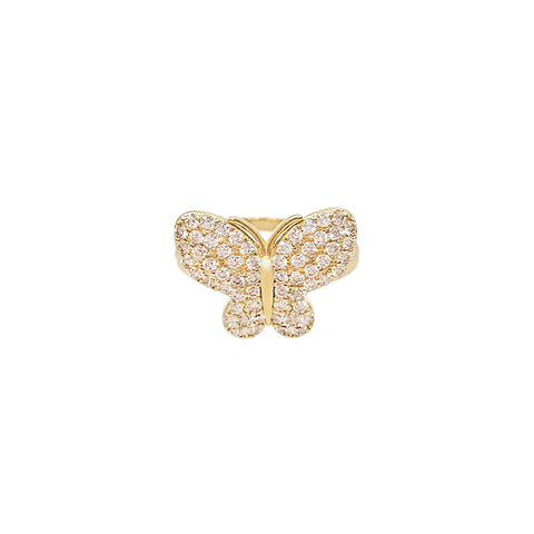 14k Bright Butterfly Ring