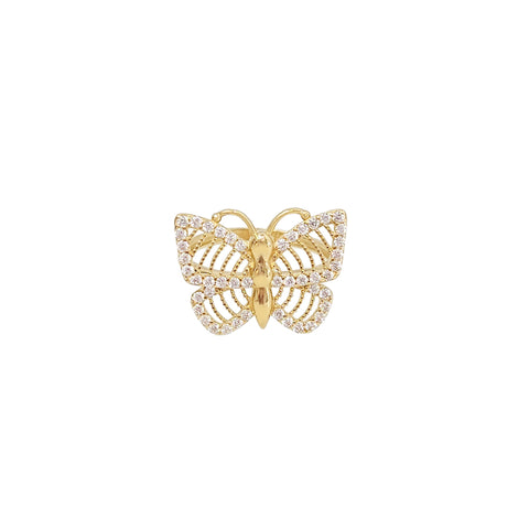 14k Shining Butterfly Ring
