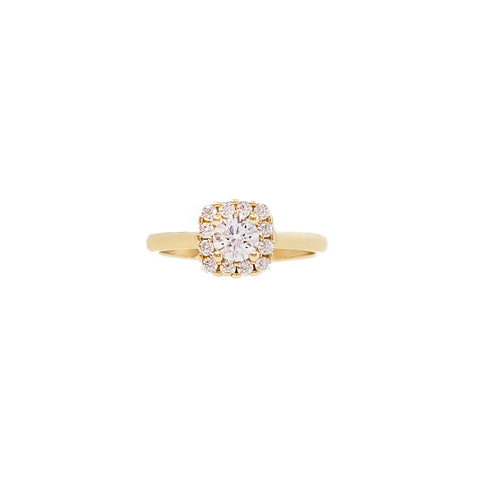 14k Elegance CZ Ring