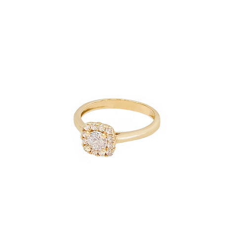 14k Elegance CZ Ring