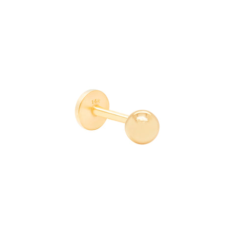 14K Gold Ball 2mm Piercing