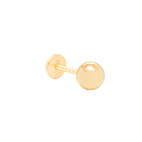 14K Gold Ball 3mm Piercing