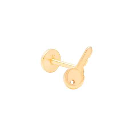 14K Key Design Piercing