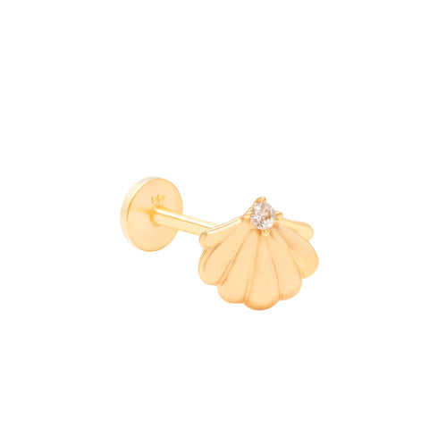 14K Shell Piercing