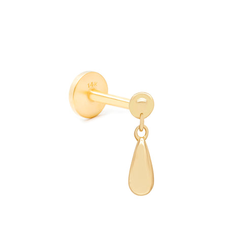 14K Teardrop Dangling