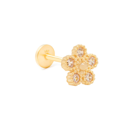 14k Delicate Flower