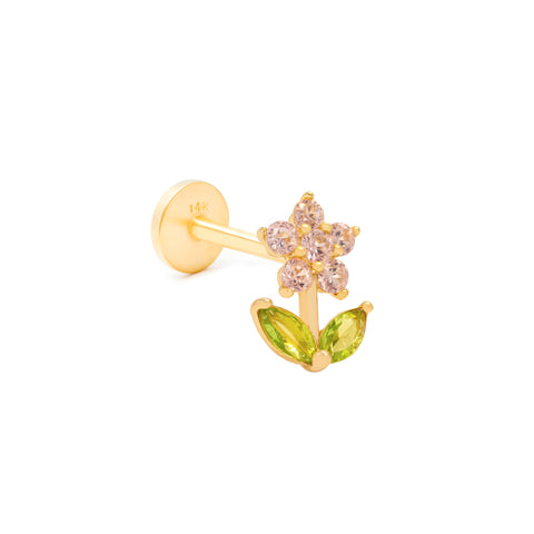 14K Steem Flower Piercing