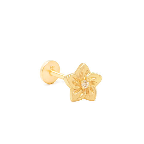 14k Flower Piercing