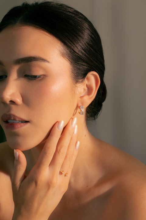 14K “Infinite Glow” Diamond Earrings – Gold & Lab Diamonds