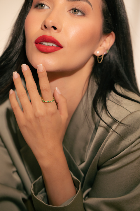 14K “Verdant Aura” Lab Diamond Ring – Gold & Lab Diamonds