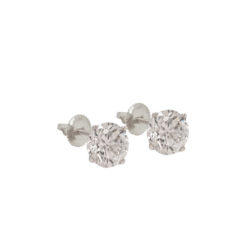 14K Gold Diamond Stud Earrings