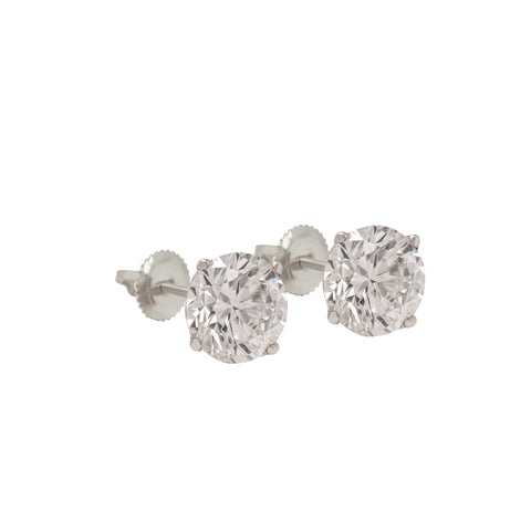 14K Gold Diamond Stud Earrings