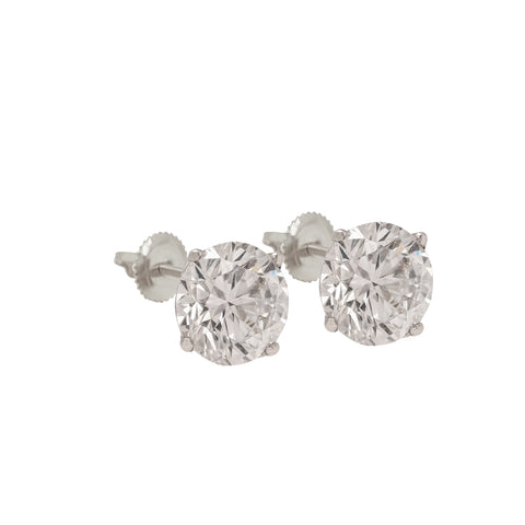 14K Gold Diamond Stud Earrings