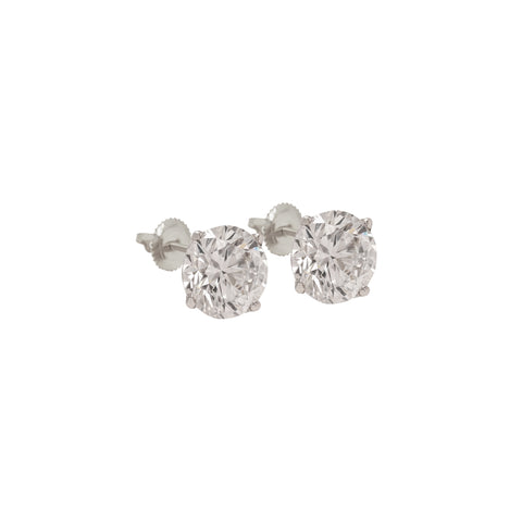14K Solitaire Lab Diamond Earrings