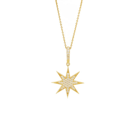14k Twinkling Star Necklace