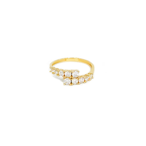 14k Double Magic CZ Ring