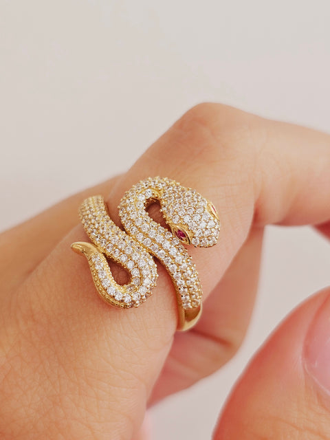 14k Fancy Snake Ring