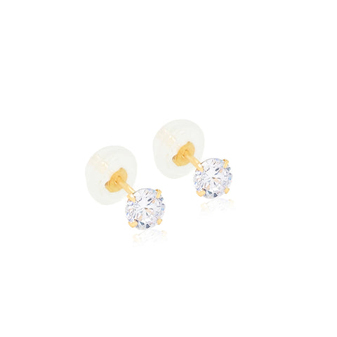 14k CZ Stud Earrings
