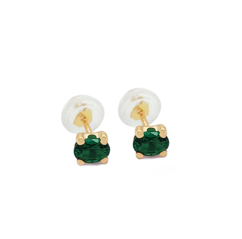 14k Oval Radiance Earrings