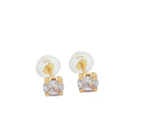 14k Oval Radiance Earrings