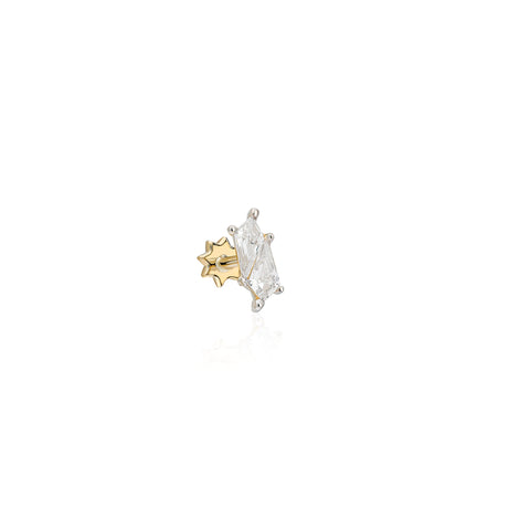 14K “Stellar Baguette” CZ – Cartilage Piercing