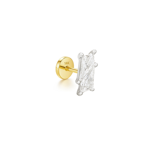 14K “Stellar Baguette” CZ – Cartilage Piercing