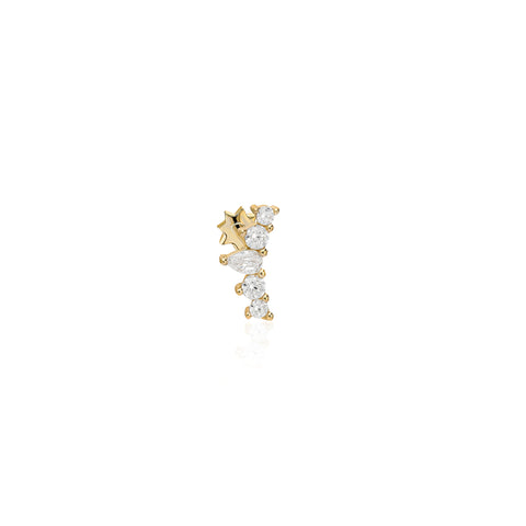 14K “Celeste Cluster” CZ – Cartilage Piercing