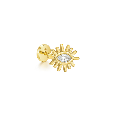 14K “Solara Marquise” CZ – Cartilage Piercing