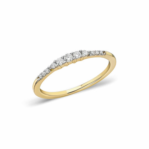 14K “Classic Pavé Band” – Slim Cubic Zirconia Ring
