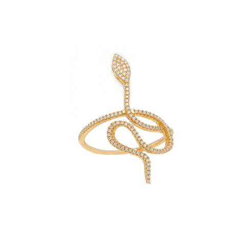 14k Renaissance Serpent Ring