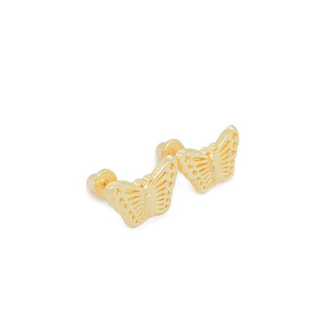 14k Gold Butterfly Earrings