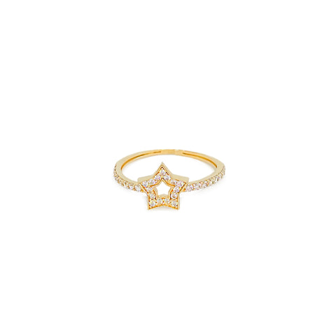 14k Doradus Star Ring
