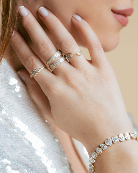 14k Split Bright Ring