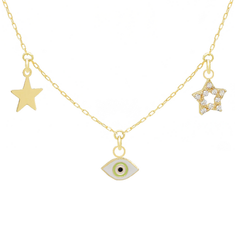 14k Customize Necklace - Mix & Match Charms - Customer's Product with price 499.00 ID LaZrpLbrOKsxrGlmbid4trqT