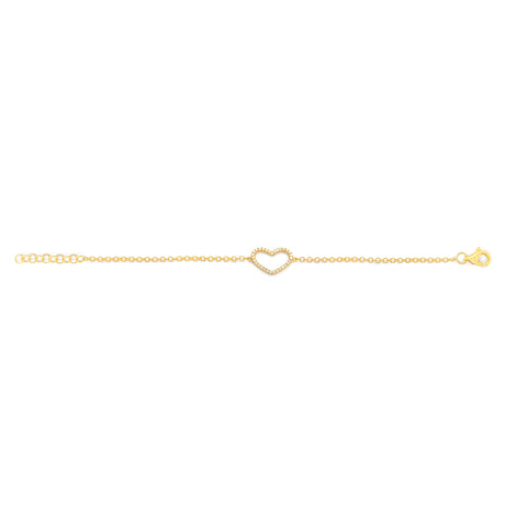 Heart is Love Diamond Bracelet