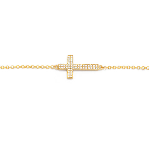 Cross Diamond Bracelet