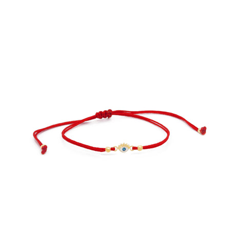 14k Lucky Eyes CZ Bracelet