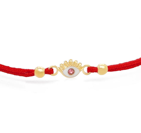 14k Lucky Eyes CZ Bracelet