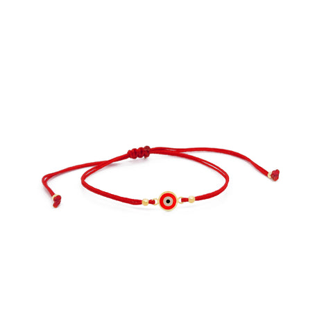 14k Enamel Round Eyes Bracelet