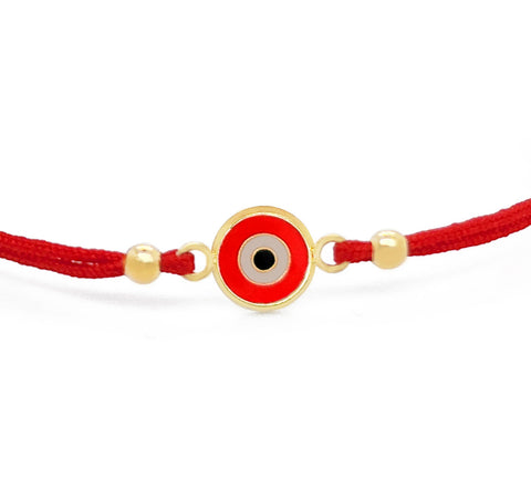 14k Enamel Round Eyes Bracelet