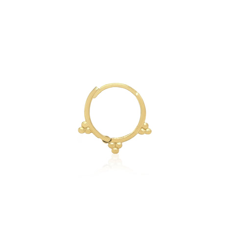14k Triple Little Trinity Clicker Ring