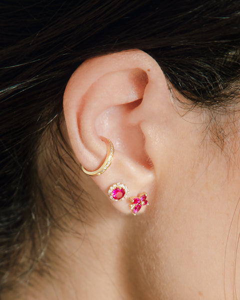 14k Fancy Ear Cuff CZ