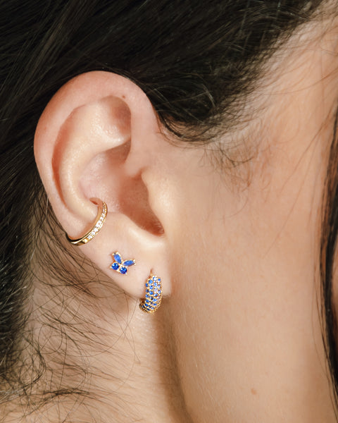 14k Fancy Ear Cuff CZ