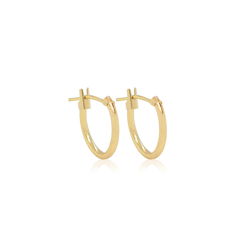 14k Classic Gold Hoops
