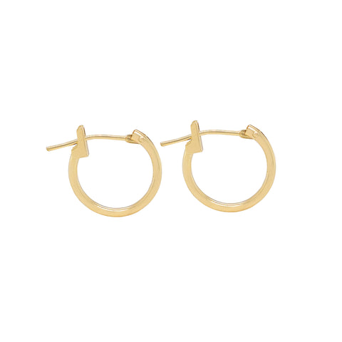 14k Classic Gold Hoops